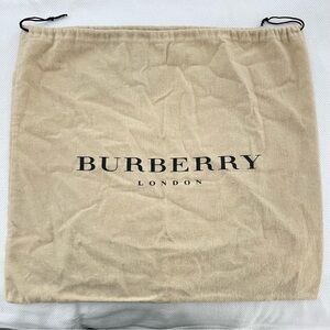 Authentic Burberry London Dust Bag 17”x19” Natural Cream Tan
